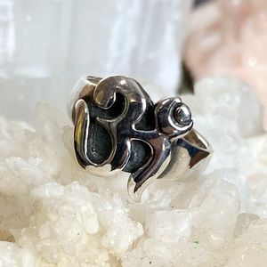 Om Symbol 925 Sterling Silver Ring